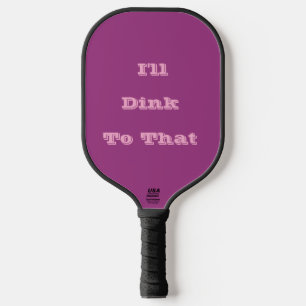 Plum Wine Purple Spring Season Solid Colour Pickleball Paddle