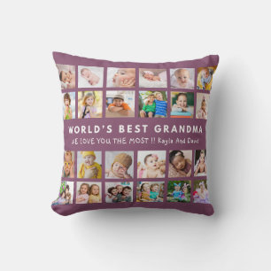 Plum World’s Best Grandma Grandkids 24 Photo Cushion