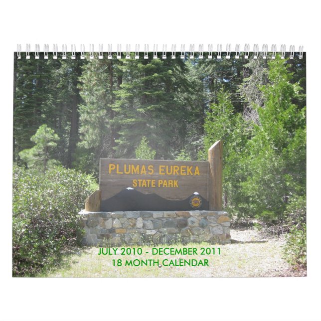 PLUMAS-EUREKA STATE PARK CALENDAR (Cover)