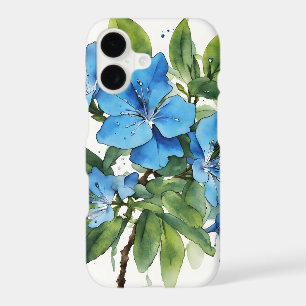 Plumbago Auriculata - Watercolor flowers