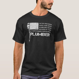 Plumber American Usa Flag Vintage Perfect For Men T-Shirt