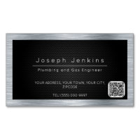plumber black carbon fibre and silver metal p