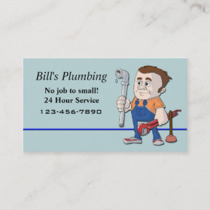 Plumber business card