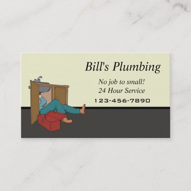 Plumber business card (Front)