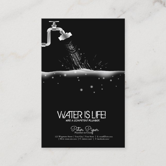 Plumber Business Card (Front)