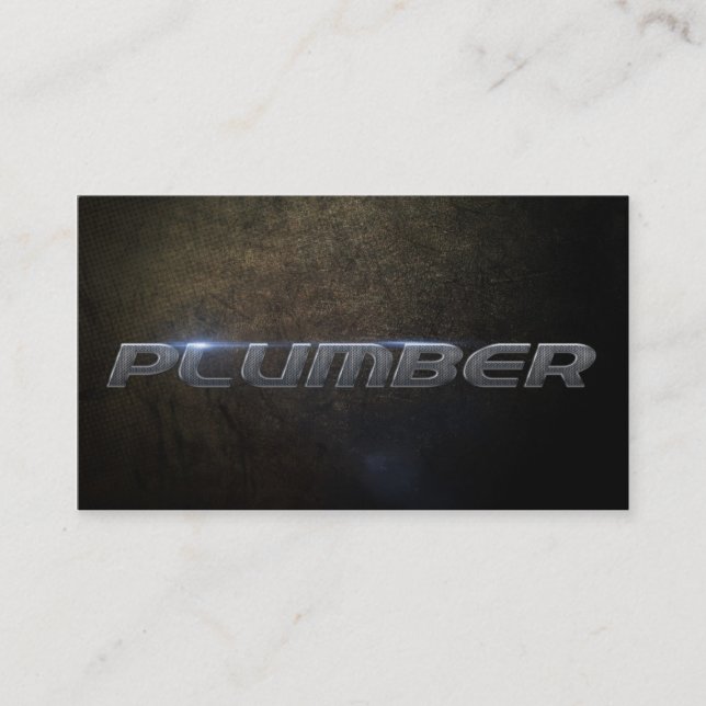 Plumber Business card (Front)