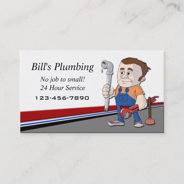 Plumber business card (Front)