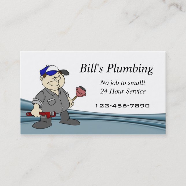 Plumber business card (Front)