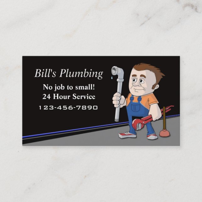 Plumber business card (Front)