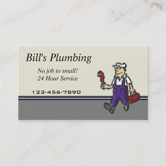 Plumber business card (Front)