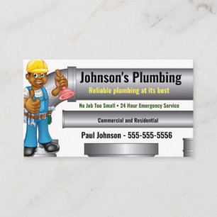 Plumber Business Card African American