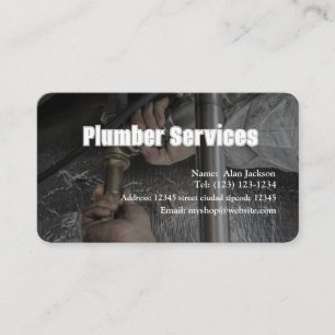 PLUMBER Business card editable