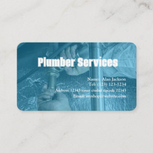 PLUMBER Business card editable