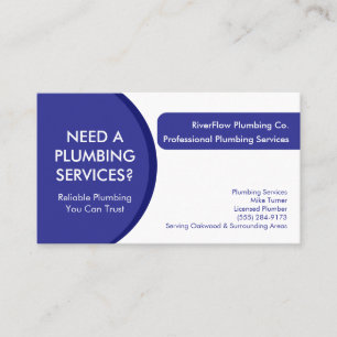 Plumber Business Card Template   Plumbing Services