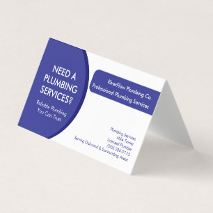 Plumber Business Card Template   Plumbing Services