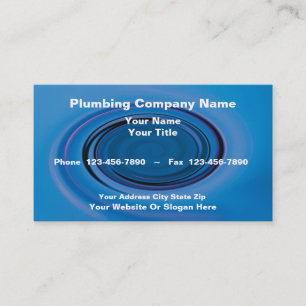 Plumber Business Cards