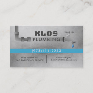 Plumber Business Cards
