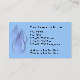 Plumber Business Cards