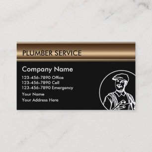 Plumber Business Cards