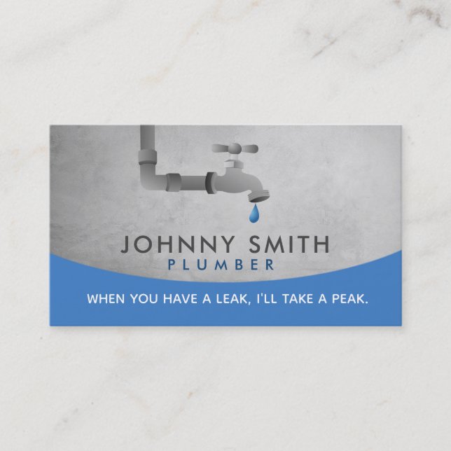 Plumber Business Cards (Front)