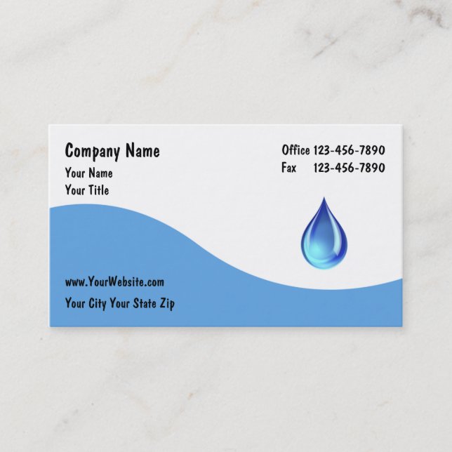 Plumber Business Cards (Front)