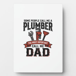 Plumber Dad Vintage Engraving Shirt Design_1 Plaque