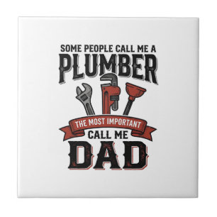 Plumber Dad Vintage Engraving Shirt Design_1 Tile