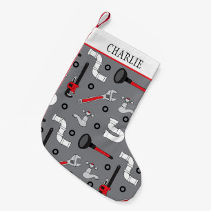 Plumber DIYer and Handyman Small Christmas Stocking