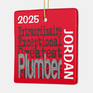 Plumber Extraordinaire CUSTOM Ceramic Ornament