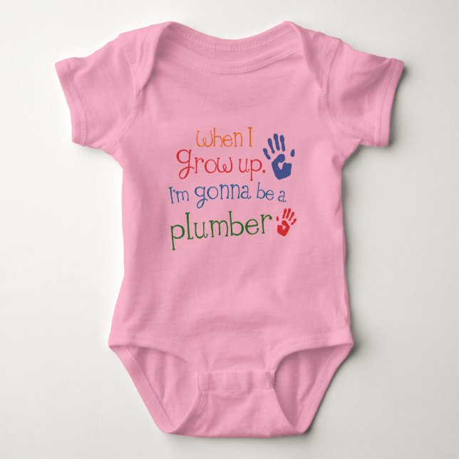 Plumber (Future) Infant Baby T-Shirt Baby Bodysuit (Front)