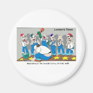 Plumber Hall Of Fame Funny Gifts Tees Collectibles Magnet