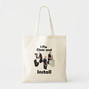 Plumber I Fix Clear Install Handyman Party Tote Bag