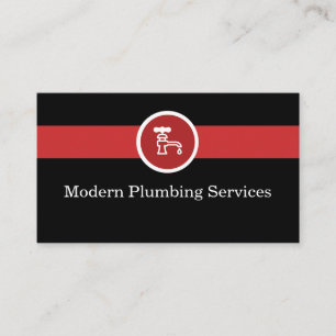 Plumber Modern Two Side Business Card