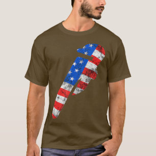 Plumber Pipefitter Pipe American Flag 4th Of T-Shirt