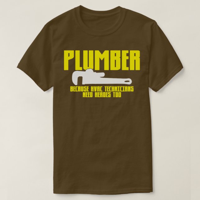 Plumber Pipefitter T-Shirt (Design Front)