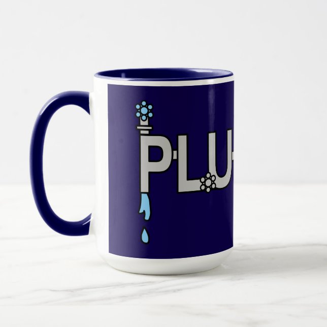 Plumber Pipes Mug (Left)