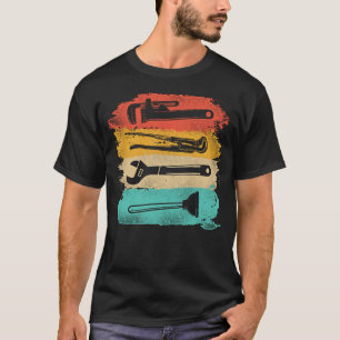 Plumber Plumber Tools Tools Pipe Wrench Plunger T-Shirt