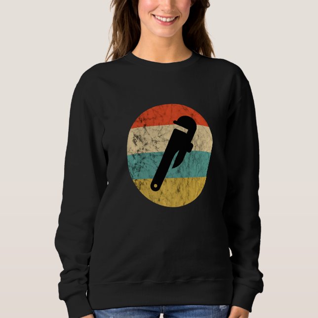 Plumber Plumbing Contractor Pipefitter Sunset Pipe Sweatshirt (Front)