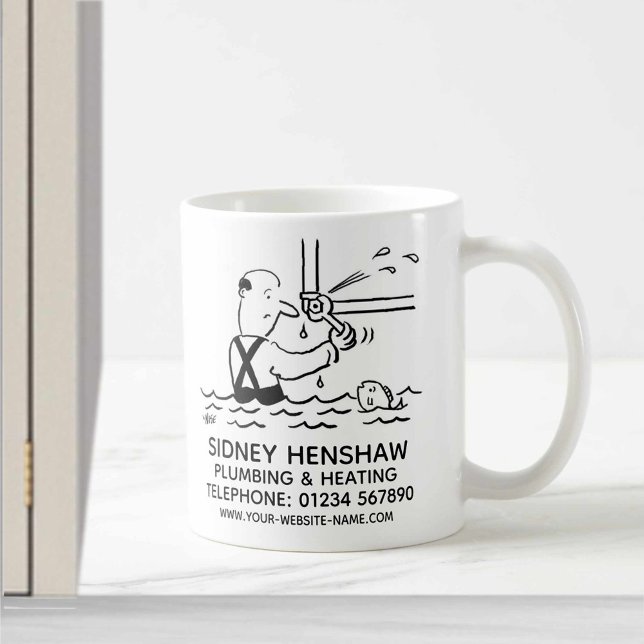 Plumber Plumbing & Heating Promotional Coffee Mug (Creator Uploaded)