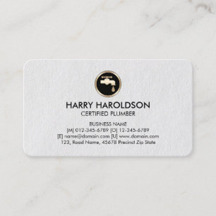 Plumber Plumbing Leaking Faucet Home Repair Business Card