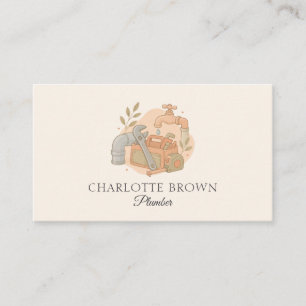 Plumber Plumbing Pipe Repair Water Maintenance Business Card