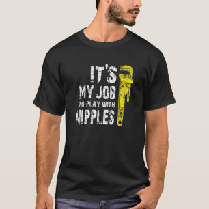 Plumber Plumbing Pipefitter Drain Surgeon Distress T-Shirt