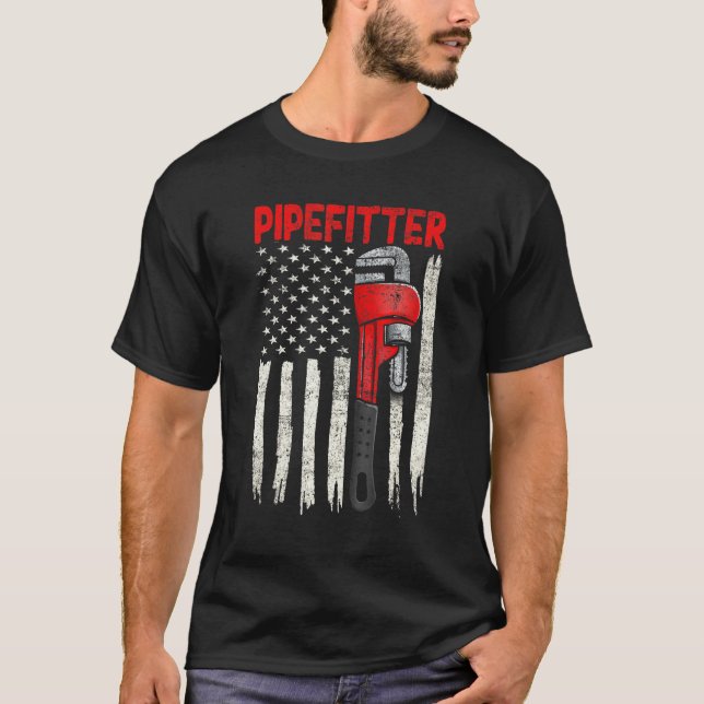 Plumber Plumbing Pipefitter T-Shirt (Front)