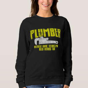 Plumber Plumbing Vintage Sweatshirt