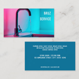 Plumber Services Business Card