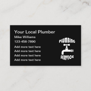 Plumber Services Business Card Design