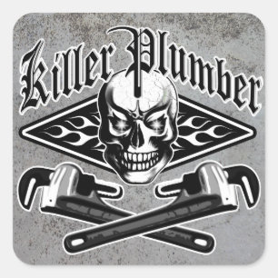 Plumber Skull: Killer Plumber 3.1 Square Sticker