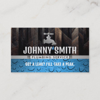 Plumber Slogans Business Cards