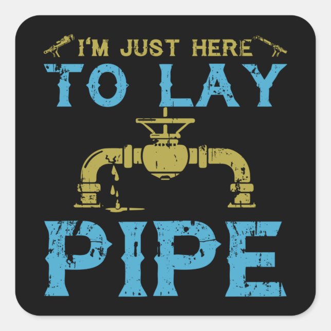 Plumber T-shirt Square Sticker (Front)