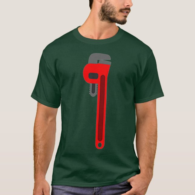 Plumber tool gift Pipefitter Pipe Wrench Premium T-Shirt (Front)
